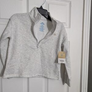 Adidas Light Gray Quarter-Zip Pullover